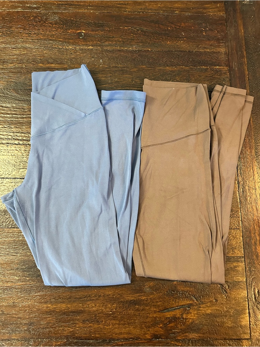 aerie Offline Blue Cross Over and Chill Play Move Taupe Legging Bundle